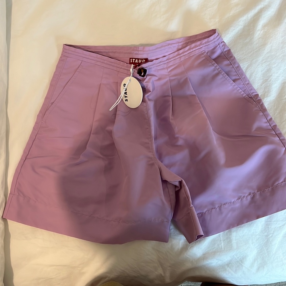 Staud Coconut Shorts in Lavender